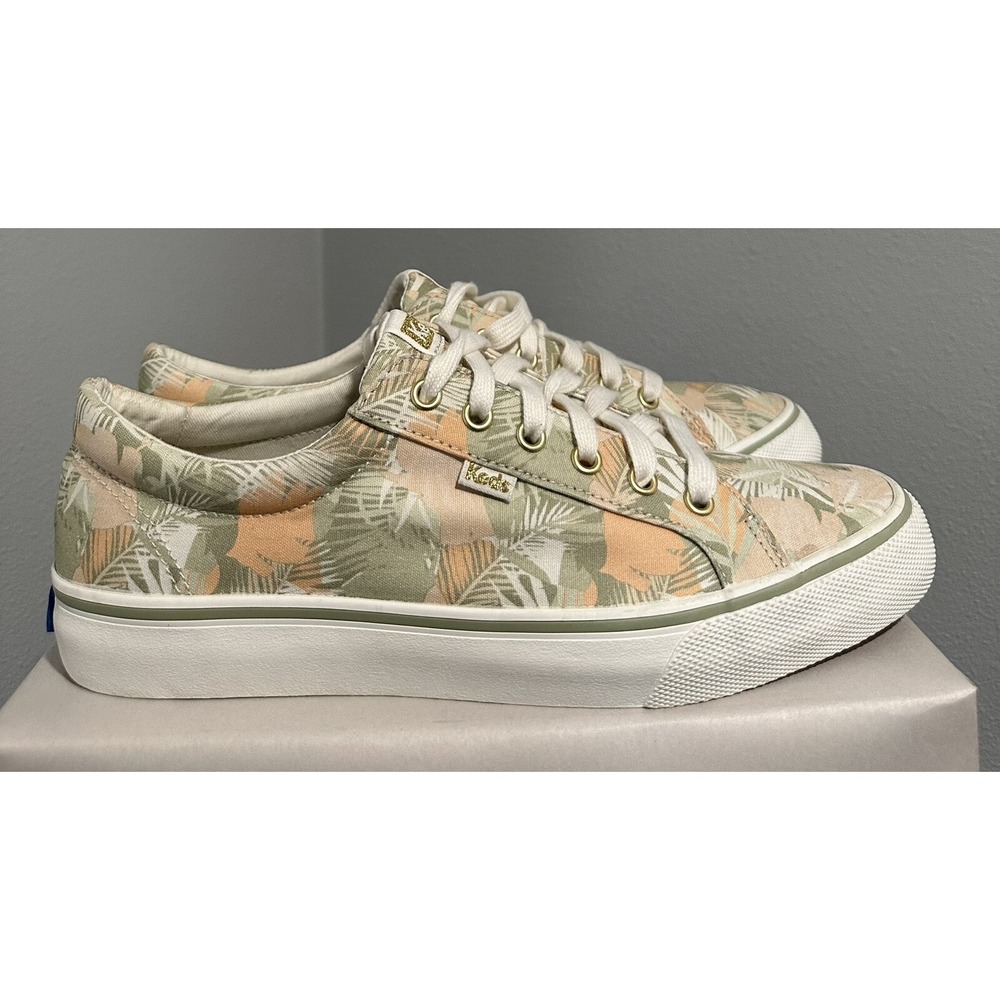 KEDS Femmi Jump Kick Palm Canvas Tropical Hawaiian Sneakers Womens Size 11 NEW